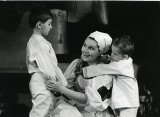 O. Lorman (Ondrejko), Judita Vicianová (Eva), F. Bárta (Miško); foto Edita Matečíková, zdroj: archív Divadelného ústavu