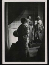 Herec neidentifikovaný, Mária Bancíková (Salome), Hana Meličková (Herodias), Andrej Bagar (Herodes); zdroj: archív Divadelného ústavu