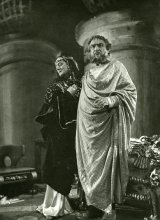 Hana Meličková (Herodias), Andrej Bagar (Herodes); foto Jiří Vojta, zdroj: archív Divadelného ústavu