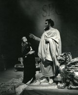 Hana Meličková (Herodias), Viliam Záborský (Herodes); zdroj: archív Divadelného ústavu