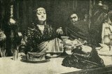 Hana Meličková (Herodias), Andrej Bagar (Herodes); fotografia naskenovaná z bulletinu k inscenácii