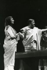 Mária Prechovská (Herodias), Viliam Záborský (Herodes); zdroj: archív Divadelného ústavu