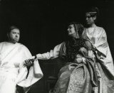 Viliam Záborský (Herodes), Mária Prechovská (Herodias), Soňa Valentová (Salome); zdroj: archív Divadelného ústavu