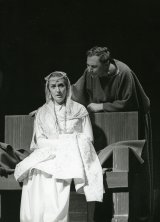 Mária Prechovská (Herodias), Ladislav Chudík (Herodes); zdroj: archív Divadelného ústavu