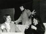 Marián Labuda (Milonov), Milan Kňažko (Peter); Eva Krížiková (Gurmyžská); foto Boleslav Boška st., zdroj: archív Divadelného ústavu