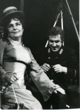 Elena Kleisová (Gurmyžská), Andrej Hryc (Bulanov); foto Edita Matečíková; zdroj: archív Divadelného ústavu