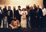 Július Vašek, Peter Šimun, Zuzana Kronerová, Matej Landl, Boris Farkaš (dole), Miroslav Noga, Zita Furková, Roman Polák, Szidi Tóbiás, Vladimír Hajdu, Ľudovít Moravčík, Martin Kolesár; zdroj: archív Divadelného ústavu